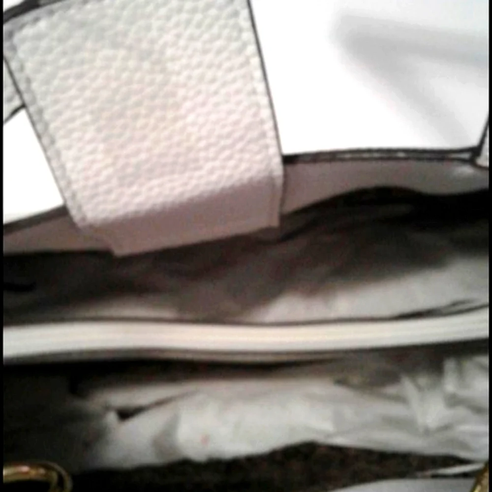 Nanette Lepore Cecylia Off White Large Top Handle Shoulder Bag Career Modest